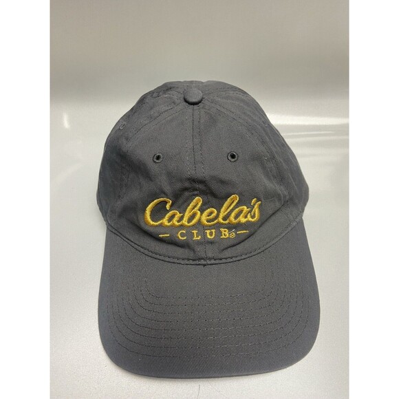 Nice CABELA’S Club Hunting Gray Cotton Strap Back Baseball Hat Adjustable - Picture 1 of 6
